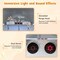 Wooden Pretend Play Kitchen Toy Set with Range Hood, Real Sounds & Lights, Interactive Kitchen Playset for Kids